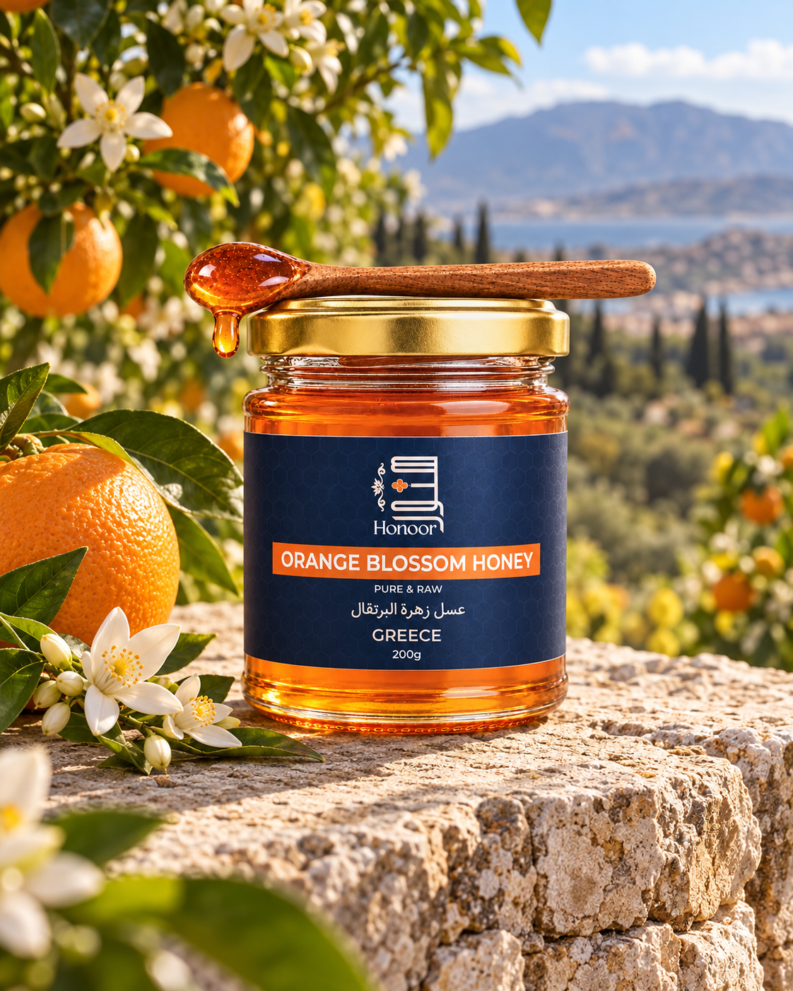 Greek Peloponnese Orange Blossom Honey