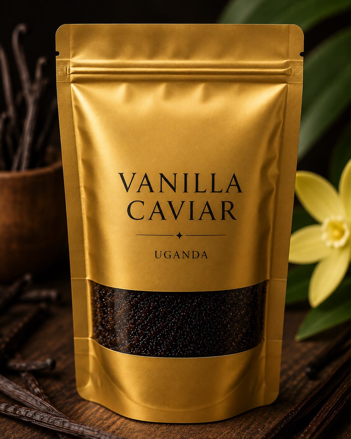 Ugandan Vanilla Caviar Seeds – Rwenzori Mountains