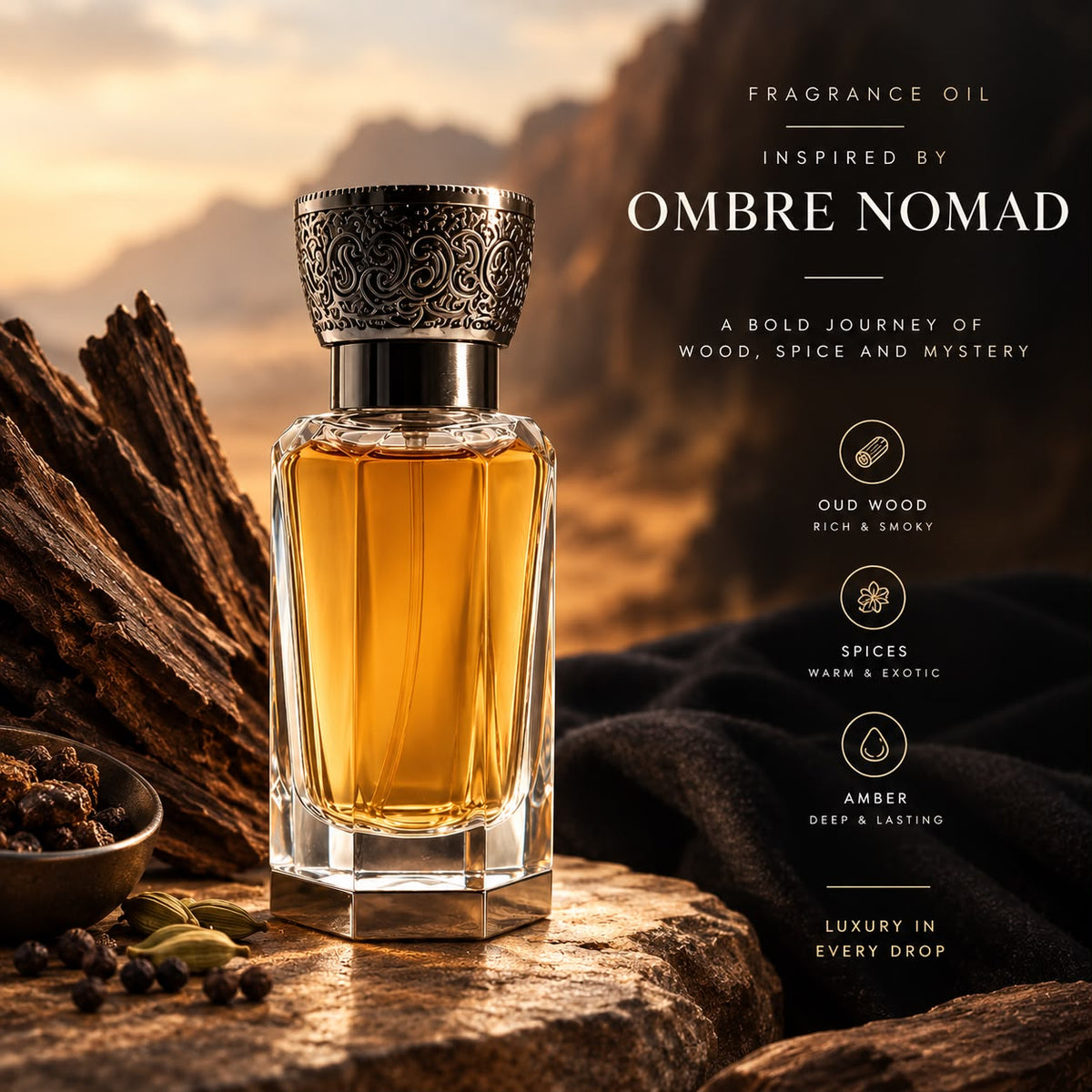 Fragrance oil inspired by LV Ombré Nomade 12ml